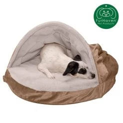 FurHaven Wave Fur & Velvet Orthopedic Snuggery Dog & Cat Bed -Hart FurHavOfficial Shop 244489 PT3. SY630 V1602834374
