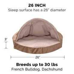 FurHaven Wave Fur & Velvet Orthopedic Snuggery Dog & Cat Bed -Hart FurHavOfficial Shop 244489 PT4. SY630 V1602828107