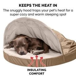 FurHaven Wave Fur & Velvet Orthopedic Snuggery Dog & Cat Bed -Hart FurHavOfficial Shop 244489 PT6. SY630 V1602840393