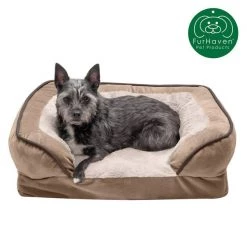FurHaven Velvet Waves Perfect Comfort Orthopedic Sofa Cat & Dog Bed -Hart FurHavOfficial Shop 244618 PT3. SY630 V1611071313