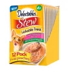 Hartz Delectables Stew Non-Seafood Recipe Chicken & Veggies Lickable Wet Cat Treats, 1.4-oz, case of 12