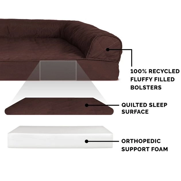 FurHaven Quilted Full Support Orthopedic Sofa Dog & Cat Bed 8 FurHaven Quilted Full Support Orthopedic Sofa Dog & Cat Bed - Image 6