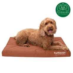 FurHaven Deluxe Oxford Full Support Dog & Cat Bed With Removable Cover -Hart FurHavOfficial Shop 251874 PT3. SY630 V1619660244