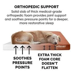 FurHaven Deluxe Oxford Full Support Dog & Cat Bed With Removable Cover -Hart FurHavOfficial Shop 251874 PT6. SY630 V1619655148