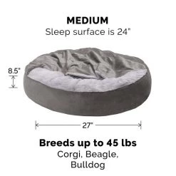 FurHaven Wave Covered Pillow Cat & Dog Bed -Hart FurHavOfficial Shop 258985 PT7. SY630 V1604107600