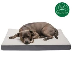 FurHaven Faux Sheepskin & Suede Cooling Gel Cat & Dog Bed w/Removable Cover -Hart FurHavOfficial Shop 261663 PT3. SY630 V1605655676