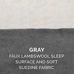 FurHaven Faux Sheepskin & Suede Cooling Gel Cat & Dog Bed w/Removable Cover -Hart FurHavOfficial Shop 261663 PT8. SY630 V1605666460