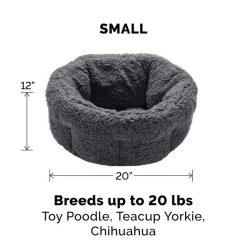 FurHaven Terry Self-Warming Hi-Lo Donut Cat & Dog Bed -Hart FurHavOfficial Shop 262923 PT4. SY630 V1606804952