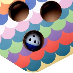 FurHaven Busy Box Corrugated Hexagon Cat Scratcher Toy with Catnip -Hart FurHavOfficial Shop 263110 PT3. SY630 V1612393327