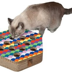 FurHaven Busy Box Corrugated Hexagon Cat Scratcher Toy with Catnip -Hart FurHavOfficial Shop 263110 PT4. SY630 V1612406817