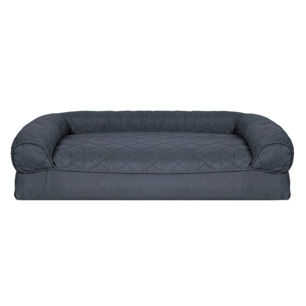 FurHaven Quilted Bolster Cat & Dog Bed w/Removable Cover 5 FurHaven Quilted Bolster Cat & Dog Bed w/Removable Cover - Image 3