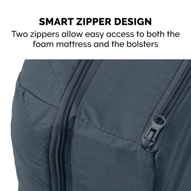 FurHaven Quilted Bolster Cat & Dog Bed w/Removable Cover 8 FurHaven Quilted Bolster Cat & Dog Bed w/Removable Cover - Image 6