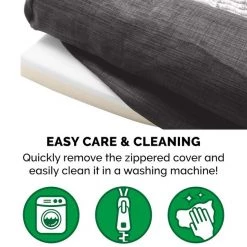 FurHaven Luxe Fur & Performance Linen Memory Top Sofa Cat & Dog Bed w/Removable Cover -Hart FurHavOfficial Shop 271751 PT7. SY630 V1612482421