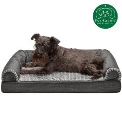 FurHaven Luxe Fur & Performance Linen Cooling Gel Top Sofa Cat & Dog Bed w/Removable Cover 14 FurHaven Luxe Fur & Performance Linen Cooling Gel Top Sofa Cat & Dog Bed w/Removable Cover -Hart FurHavOfficial Shop 271760 PT3. SY630 V1612481273