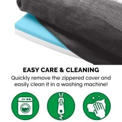 FurHaven Luxe Fur & Performance Linen Cooling Gel Top Sofa Cat & Dog Bed w/Removable Cover 18 FurHaven Luxe Fur & Performance Linen Cooling Gel Top Sofa Cat & Dog Bed w/Removable Cover -Hart FurHavOfficial Shop 271760 PT7. SY630 V1612479388