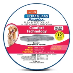 Hartz Ultra Guard ProMax Flea & Tick Collar for Dogs, 2 collars (12-mos. supply)