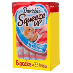 Hartz Delectables Squeeze Up Tuna & Shrimp Lickable Cat Treat
