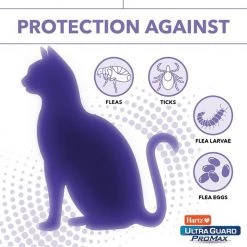 Hartz UltraGuard ProMax Flea & Tick Cat Collar, Purple, 2 count -Hart FurHavOfficial Shop 346138 PT4. SY630 V1657657089