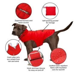 Furhaven Reversible Reflective Puffer Dog Coat -Hart FurHavOfficial Shop 353056 PT5. SY630 V1640650012