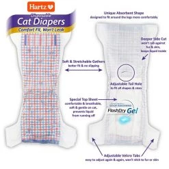 Hartz Disposable Cat Diaper, 10 count -Hart FurHavOfficial Shop 354605 PT6. SY630 V1639760208