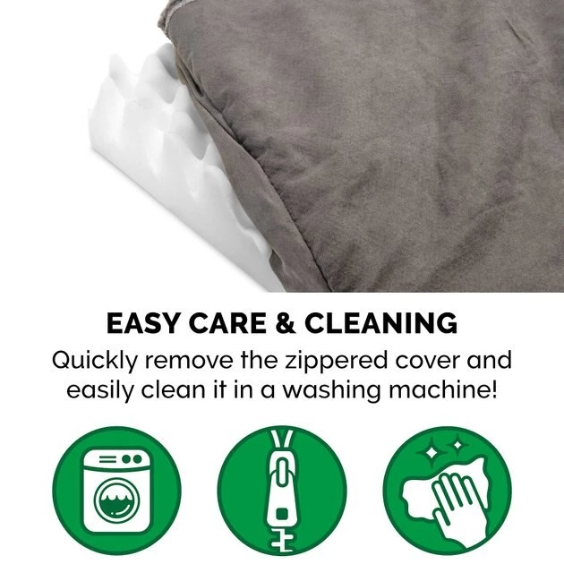 FurHaven Berber & Suede Blanket Top Orthopedic Cat & Dog Bed 10 FurHaven Berber & Suede Blanket Top Orthopedic Cat & Dog Bed - Image 8