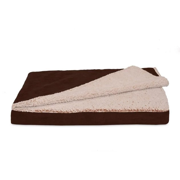 FurHaven Berber & Suede Blanket Top Cooling Gel Cat & Dog Bed 5 FurHaven Berber & Suede Blanket Top Cooling Gel Cat & Dog Bed - Image 3