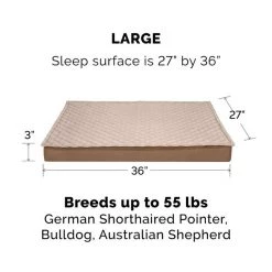 FurHaven Quilt Top Orthopedic Convertible Indoor/Outdoor Cat & Dog Bed -Hart FurHavOfficial Shop 362103 PT4. SY630 V1645662420