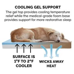 FurHaven Quilt Top Cooling Gel Convertible Indoor/Outdoor Cat & Dog Bed -Hart FurHavOfficial Shop 362136 PT6. SY630 V1645659703