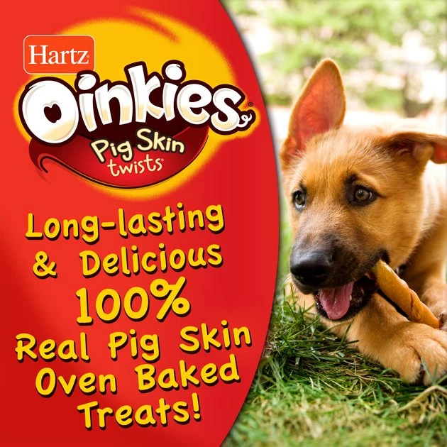 Hartz Oinkies Original Pig Skin Twists wtith Real Smoked Flavor Dog Treats, 40 count 7 Hartz Oinkies Original Pig Skin Twists wtith Real Smoked Flavor Dog Treats, 40 count - Image 5