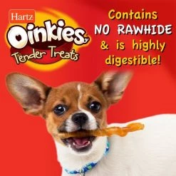 Hartz Oinkies Tender Treats Wrapped with Real Chicken Dog Treats, 72 count -Hart FurHavOfficial Shop 363286 PT4. SY630 V1644275553