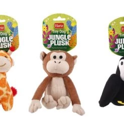 Hartz Tiny Dog Jungle Squeaky Plush Dog Toy, Character Varies -Hart FurHavOfficial Shop 82738 PT6. SY630 V1620835362