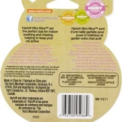 Hartz Just For Cats Mini Mice Cat Toy with Catnip, 5 count -Hart FurHavOfficial Shop 82860 PT4. SY630 V1589229357