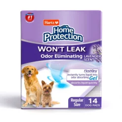 Hartz Home Protection Odor Eliminating Dog Pee Pads, 21 x 21-in, Lavender Scented