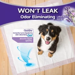 Hartz Home Protection Odor Eliminating Dog Pee Pads, 21 x 21-in, Lavender Scented -Hart FurHavOfficial Shop 93302 PT2. SY630 V1620845046